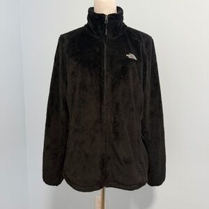 The North Face Women’s Activewear Soft Fleece Full Zip Jacket Black‎ Sz L